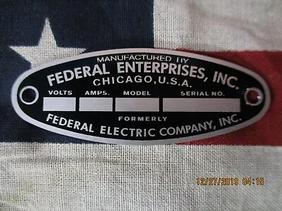 Federal Enterprise Replacement Badge Model 18 Solar Ray & 19 Propello Ray • $29.50
