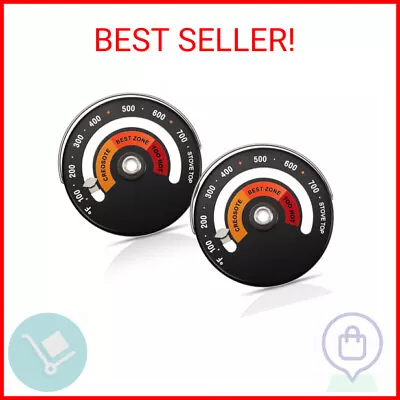 Magnetic Top Thermometer Wood Stove Thermometer Stove Chimney Flue Pipe Thermome • $15.28