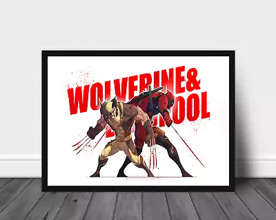 Deadpool Wolverine Marvel Comic Poster Print - No Frame • $17.99