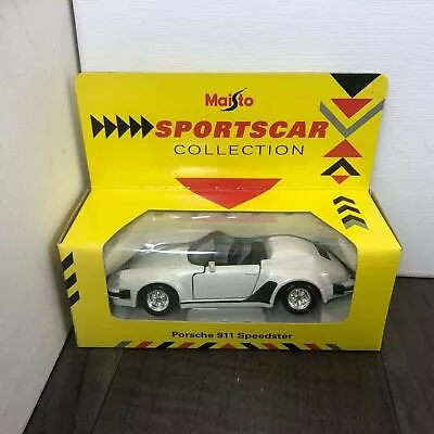 Porsche 911 Speedster 1:38 Scale Maisto Supercar Sports Car Collection Vintage • £10.97