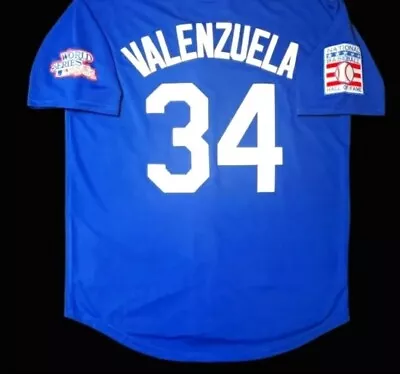 Fernando Valenzuela Jersey LA Dodgers 1981 World Series Throwback Blue NEW SALE! • $83.47