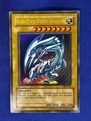 Blue-Eyes White Dragon SDK-001 - Ultra Rare Holo - Yugioh Starter Deck Kaiba LP • $39.99