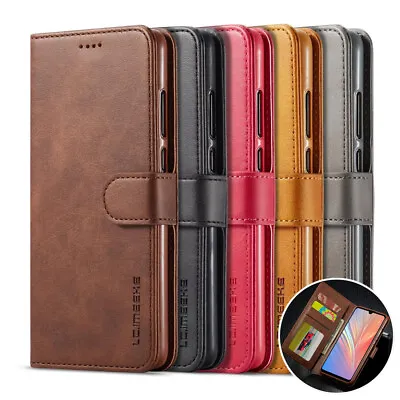 Luxury Leather Wallet Flip Case Cover For IPhone 14 Pro Max 12 Xs Xr 8 7 Plus 15 • £6.49