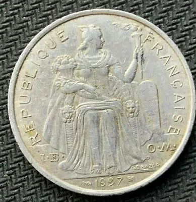 1997 French Polynesia 5 Francs Coin XF ( Mintage 451K )     #B451 • $7.20
