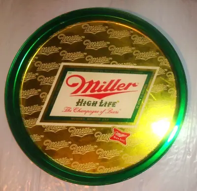 Old  Tin Bar Serving Tray Advertising Miller Beer • $16