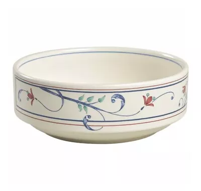 Mikasa Annette Lot Of 4 Fruit/Dessert Sauce Bowls  Floral Stoneware 5” Diameter • $29.90