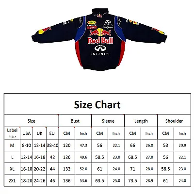 $68.59 • Buy 2022 FerrariRed Bull Embroidery Exclusive Jacket Suit F1 Team Racing Set USA