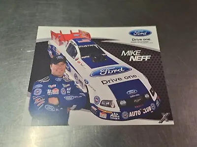 NHRA Mike Neff Promotional Card Handout 8x10 • $12.99