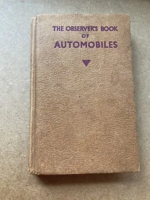 The Observer's Book Of Automobiles 1959 (L. A. Manwaring - 1959) (ID:24187) • £6