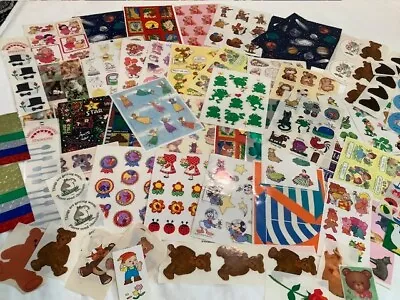 Vintage Stickers 1970's 80's 90's Hallmark Grossman Misc  35 Sheets + Lot • $51