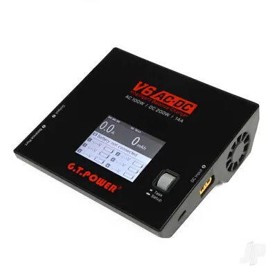 GT Power V6 240v AC / 12v DC NiMH / LiPo /  LiIon / LiFe / Pb Battery Charger • £87.49