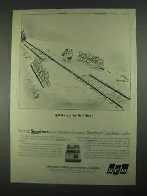 1967 SCM Marchant Calculator Ad - Get It Right • $19.99