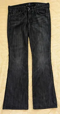 7 For All Mankind Jeans Sz 30 Dark Blue Ladies Bootcut Great Condition  • £12