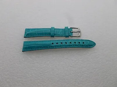 Genuine Michele 16mm  Turquoise  Alligator  Watch Band Strap Pre-Owned • $27.77