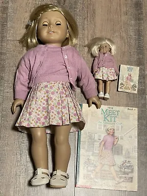 1998-2000 American Girl Doll Kit 18” With Outfit Book & Mini Doll • $75