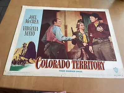 Colorado Territory Joel McCrea Virginia Mayo Orig Western Lobby Card • $9.99