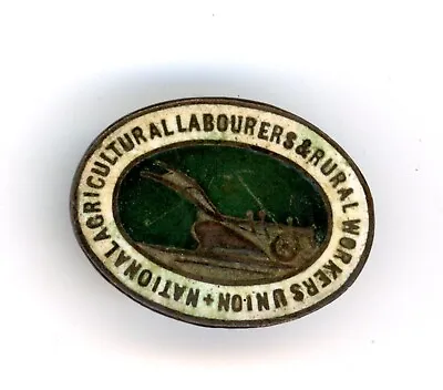 Vintage Enamel National Agricultural Labourer & Rural Workers Union Badge #51 • £7.69