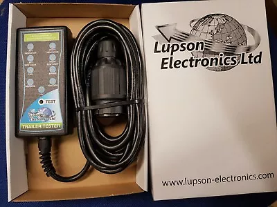 Lupson Electronics 13 Pin Trailer Caravan Socket Tester Inc 13 To 7 Pin Adapter • £49.99
