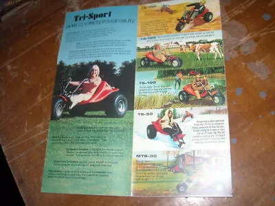 1972 Rare Vintage Tri Sport ATV Brochure Snowmobile 3 Wheeler • $11.04