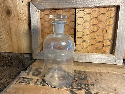 $17.99 • Buy Antique Vintage Drugstore Apothecary Bottle Jar With Glass Stopper ~ T.C.W. Co.