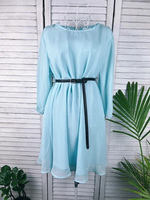 $15 • Buy Asos Blue Dress, Sleeve, Office, Work, Business, Sz 14 💖sale💖