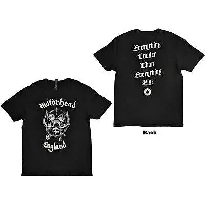 Motorhead England T-Shirt Black New • $25.99