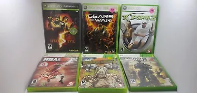 Lot Of 6 Xbox 360 Games All Tested All Works All CIB • $16.97