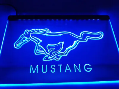 Mustang Beer Bar LED Neon Light Sign Gift Decore For Home Room Size 12 X 8 • $23.99
