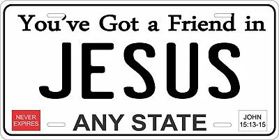 Any State Any Text Jesus Friend Personalized Auto Bike Motorcycle License Plate • $12.10