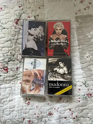 Madonna ~ Like A Prayer ~ Virgin ~ True Blue ~ You Can Dance  ~  4 X Cassette • $21.27