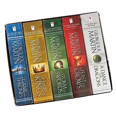 A Song Of Ice And Fire 5 Book Box Set By George R. R. Martin Game Of Thrones • $21.25