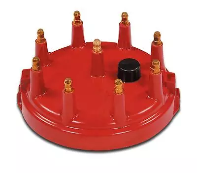 MALL-263M Mallory Distributor Cap Male/HEI-Style Red Clamp-Down For Ford Fo • $65.77