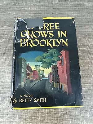 A Tree Grows In Brooklyn Dust Jacket Betty SMITH 1943 SPECIAL ARRANGEMENT HARPER • $17.99
