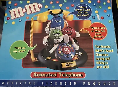 M&M's Animated Telephone M & M Official Licensed Product New In Box Vintage • $80