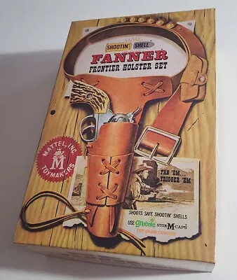 Mattel Shootin Shell Fanner Empty Box Frontier Single Holster Set 1958 Type Read • $25