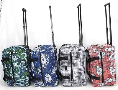 £19.99 • Buy 18  Wheeled Cabin Approved Bag Holdall Trolley Luggage Weekend Duffle Case Bag
