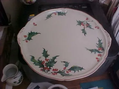 Villeroy & Boch Holly 12 3/4  Handled Cake Plate • $44.95