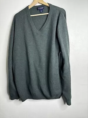 Roundtree & Yorke Cashmere Pullover Sweater Men’s Size XL Green • $17.99