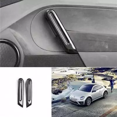 For Volkswagen VW Beetle 2012-2019 Carbon Fiber Inner Door Armrest Cover Trim 2X • $39.99
