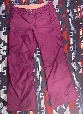 $67.49 • Buy The North Face Women’s Size M Snowboard Snow Ski Pants Insulated Purple Winter
