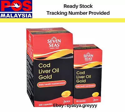 $64.51 • Buy Seven Seas Cod Liver Oil Gold Vitamin A & D Natural Source (500 + 100 Capsules)