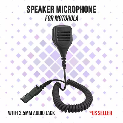 Portable Shoulder Speaker Mic W/3.5mm Audio Jack For Motorola XPR3300e XPR3500 • $23.99