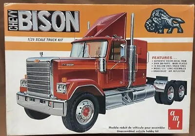 Older Amt Chevy Bison Big Rig Truck Kit 1/25 # 5002 Sealed Inside 70s Release • $90