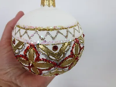 Vitbis Christmas Glass Ornament Hand Made In Poland • $7.99