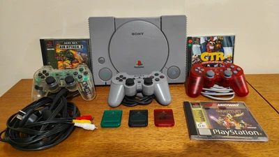 $223 • Buy Sony PlayStation 1 Region Free Bundle Pack - Mod Chip Chipped PSX One PS1