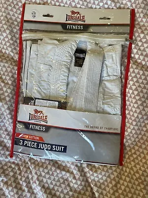 LONSDALE 3 Piece White Karate Martial Arts Suit Set 130cm Age 9-10 Years Kids • £5