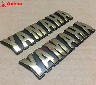 2x New FUEL GAS TANK GOLD EMBLEM BADGE STICKER R1 R3 R6 R7 YZF XJ XJ650 XJ900 • $11.19