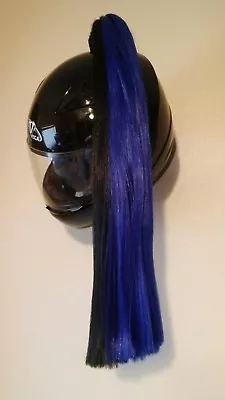  Helmet Ponytail ....  Motorcycle Bike .Helmet Hair  24  Ea.   BLUE & BLACK  • $24.87