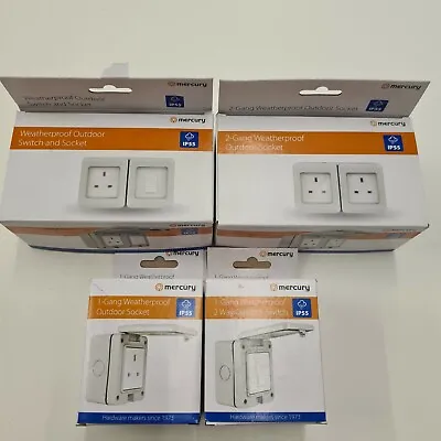 £8.99 • Buy Water/Weatherproof IP55 UK Power Socket & Switch Outlets Single Or Double