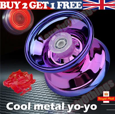 Metal Professional YoYo Kids Toy Boys Pro Stunt Trick Yo-Yo Bearing Ball Gift❤UK • £3.99